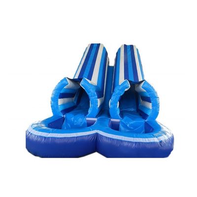 Indoor  Water Inflatable Slide with Large Double Lane and Wet Combo Pool