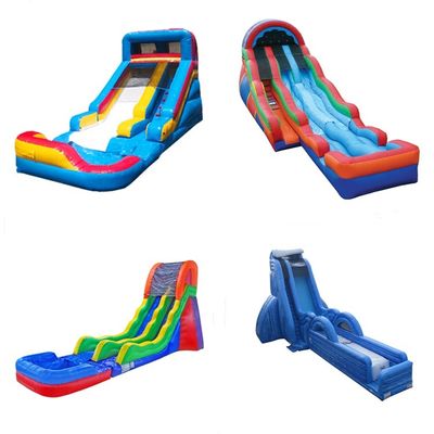 Commercial Occasions Inflatable Jumper Water Slide with Pool 2 Carps Slide