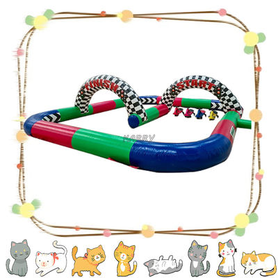 Outdoor Inflatable Racing Car Slider Dry Slides Castle Bounce House for Children
