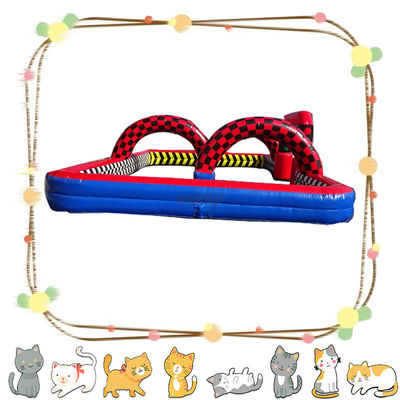 Outdoor Inflatable Racing Car Slider Dry Slides Castle Bounce House for Children