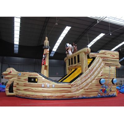 Large Inflatable Pirate Bouncer Slide Popular Rental Water Slide with Bouncy Castle