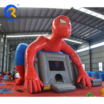 14 Years up Spiderman Inflatable Bouncer Jumping Castle with Water Slide