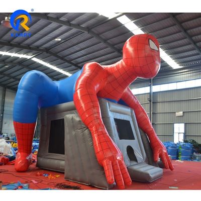 14 Years up Spiderman Inflatable Bouncer Jumping Castle with Water Slide