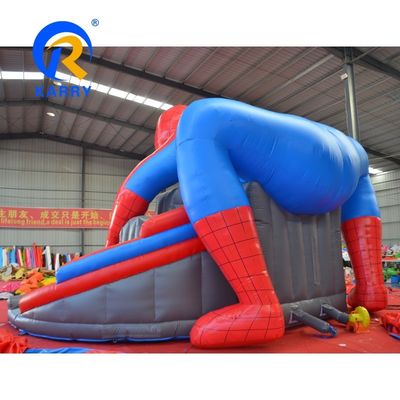 14 Years up Spiderman Inflatable Bouncer Jumping Castle with Water Slide