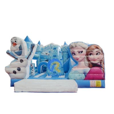 Unisex Kids Frozen Inflatable Bounce House with Slide Combo Repair Kits Included