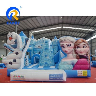Unisex Kids Frozen Inflatable Bounce House with Slide Combo Repair Kits Included