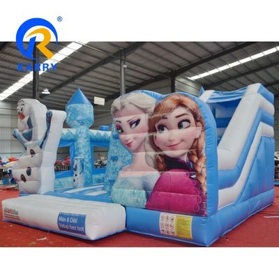 Unisex Kids Frozen Inflatable Bounce House with Slide Combo Repair Kits Included