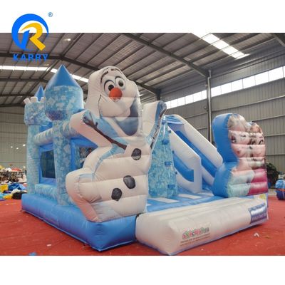 Unisex Kids Frozen Inflatable Bounce House with Slide Combo Repair Kits Included