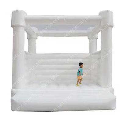 Colored Balls Inflatable Moon Mini Toddler Jumping Bounce House for Wedding Party Rental