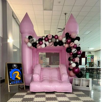 Gender Unisex Portable Custom Wedding Pink Inflatable Bounce Castle Toddler Bouncer