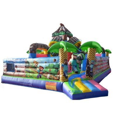 0.55mm PVC Tarpaulin Inflatable Bouncy Castle Mine/Craft Fun Park for Children's Play