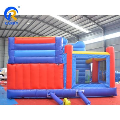Unisex Inflatable Bouncer with Slide Design Cartoon Kids Inflatable Combo Bouncer