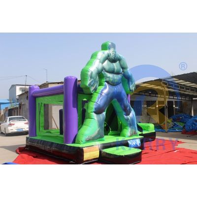 Party Rental Equipment Durable PVC Inflatable Bouncer with Slide and Customized Color