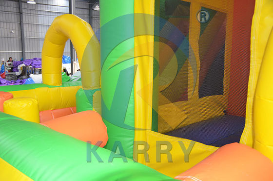 Get Your Kids Active Castle Slide Inflatable Bouncy Castle Bouncer House with Side Slide