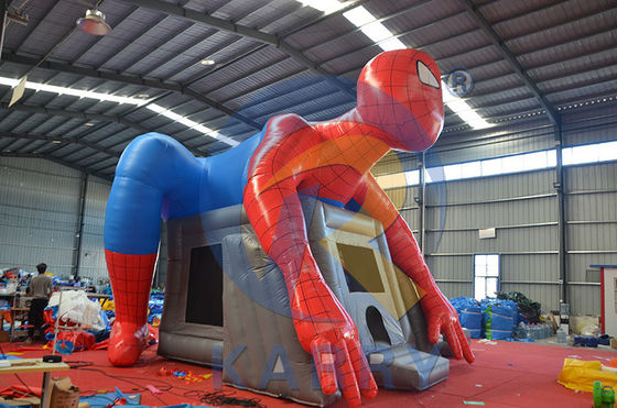 CE Blower and Repair Kit Included Popular Spider man Bouncy Slide Combo for Commercial