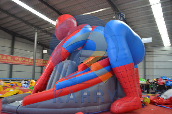 CE Blower and Repair Kit Included Popular Spider man Bouncy Slide Combo for Commercial