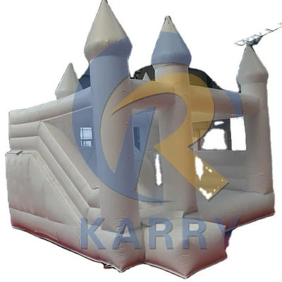 Customized Outdoor Playground Inflatable White Bounce House with Slide and Bouncy Castle