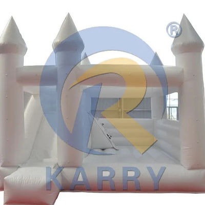 Customized Outdoor Playground Inflatable White Bounce House with Slide and Bouncy Castle