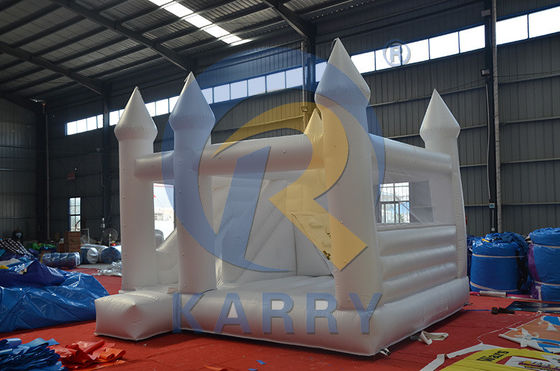 Customized Outdoor Playground Inflatable White Bounce House with Slide and Bouncy Castle