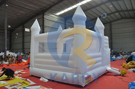 Customized Outdoor Playground Inflatable White Bounce House with Slide and Bouncy Castle