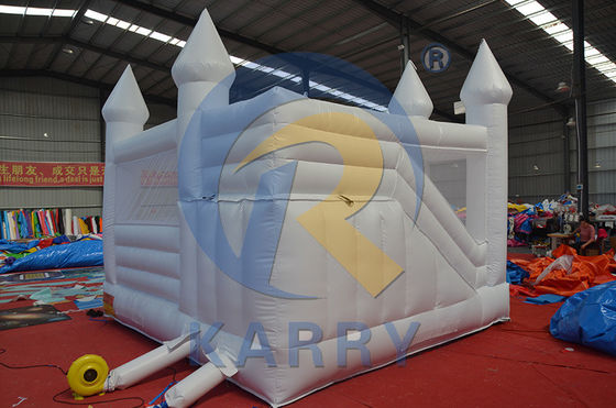 Customized Outdoor Playground Inflatable White Bounce House with Slide and Bouncy Castle