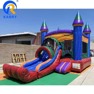 EN71/CE Certified Moonwalk Adult Inflatable Bounce House Combo for Outdoor Activities