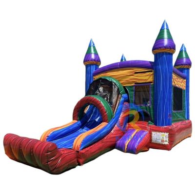 Outdoor Inflatable Bouncy Castle Moonwalk for Children's Entertainment Rental