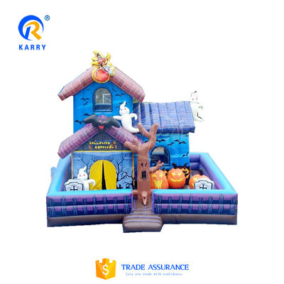 Customized PVC Inflatable House With Slide Jumping Bouncy Castle For Party Rental Kid Toys Game With Blower