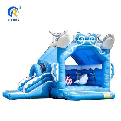 Logo/Website/Phone/Company Name Printing Inflatable Bounce House with Slide
