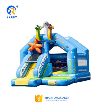 Logo/Website/Phone/Company Name Printing Inflatable Bounce House with Slide