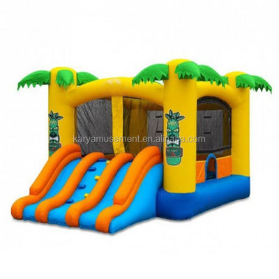 Unisex Summer Water Park Inflatable Bounce House with Slide and Jumping Castle Game