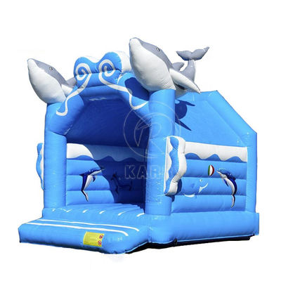 Custom Colorful PVC Inflatable Bouncy Castle with Water Slide Repair Kits Included