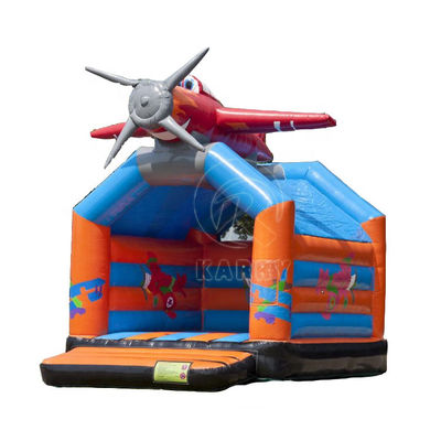 Custom Colorful PVC Inflatable Bouncy Castle with Water Slide Repair Kits Included