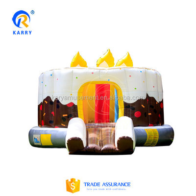 Unisex Amusement Park Toy Castle Commercial Inflatable Bounce House with Slide and Water