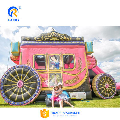 HD Digital Printing Inflatable Playground With Slide Jumping Castle For Commercial