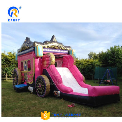 HD Digital Printing Inflatable Playground With Slide Jumping Castle For Commercial