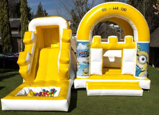 HD Digital Printing Inflatable Playground With Slide Jumping Castle For Commercial