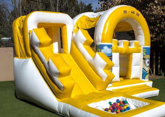 HD Digital Printing Inflatable Playground With Slide Jumping Castle For Commercial