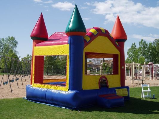 Customized Inflatable Bounce House With Slide and Air Blower for Party Rental Equipment