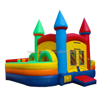 Customized Inflatable Bounce House With Slide and Air Blower for Party Rental Equipment
