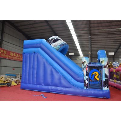 Commercial Inflatable Dual Lane Slide with Blower Dragon Bouncer and Slide Combo