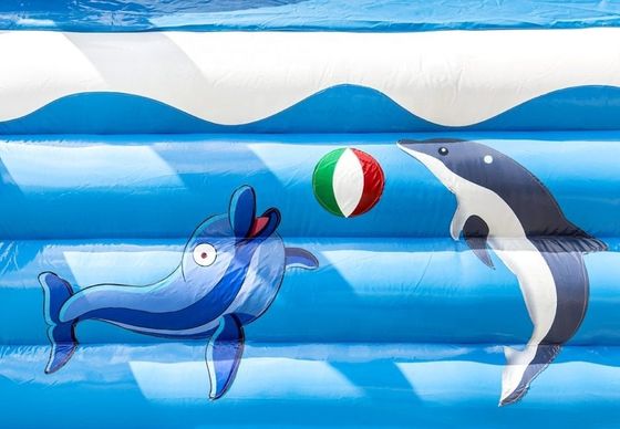 Customized Logo/Website/Phone/Company Name Printed Inflatable Bounce House with Slide