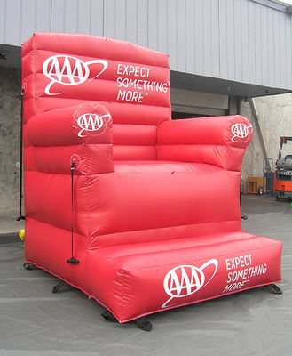 Age Range 14 Years Up Soft Inflatable PVC Chair Sofa with Logo Printing Customized