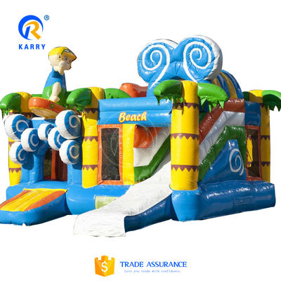 Soldiers' Top Choice PVC Tarpaulin Inflatable Jumping Castle with Slide
