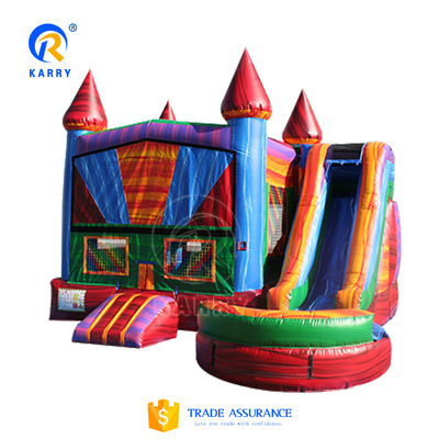 Soldiers' Top Choice PVC Tarpaulin Inflatable Jumping Castle with Slide
