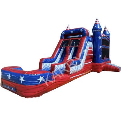 Inflatable Bouncer Slide and Swimming Pool Combo for British Style Entertainment