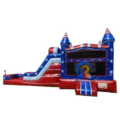 Inflatable Bouncer Slide and Swimming Pool Combo for British Style Entertainment