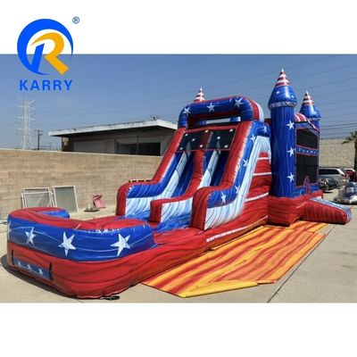 Inflatable Bouncer Slide and Swimming Pool Combo for British Style Entertainment