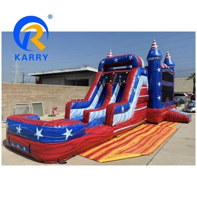 Inflatable Bouncer Slide and Swimming Pool Combo for British Style Entertainment