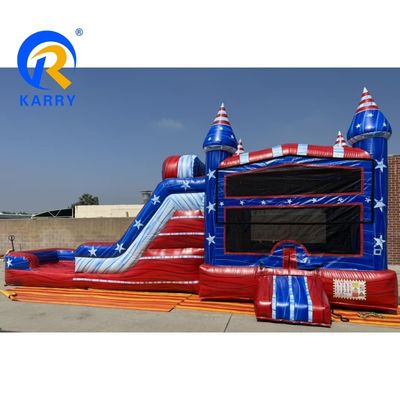 Inflatable Bouncer Slide and Swimming Pool Combo for British Style Entertainment